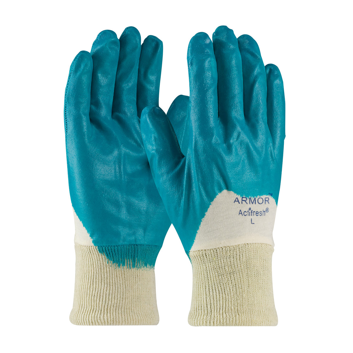 PIP 56-3180 Chemical Resistant Gloves Nitrile Smooth Natural