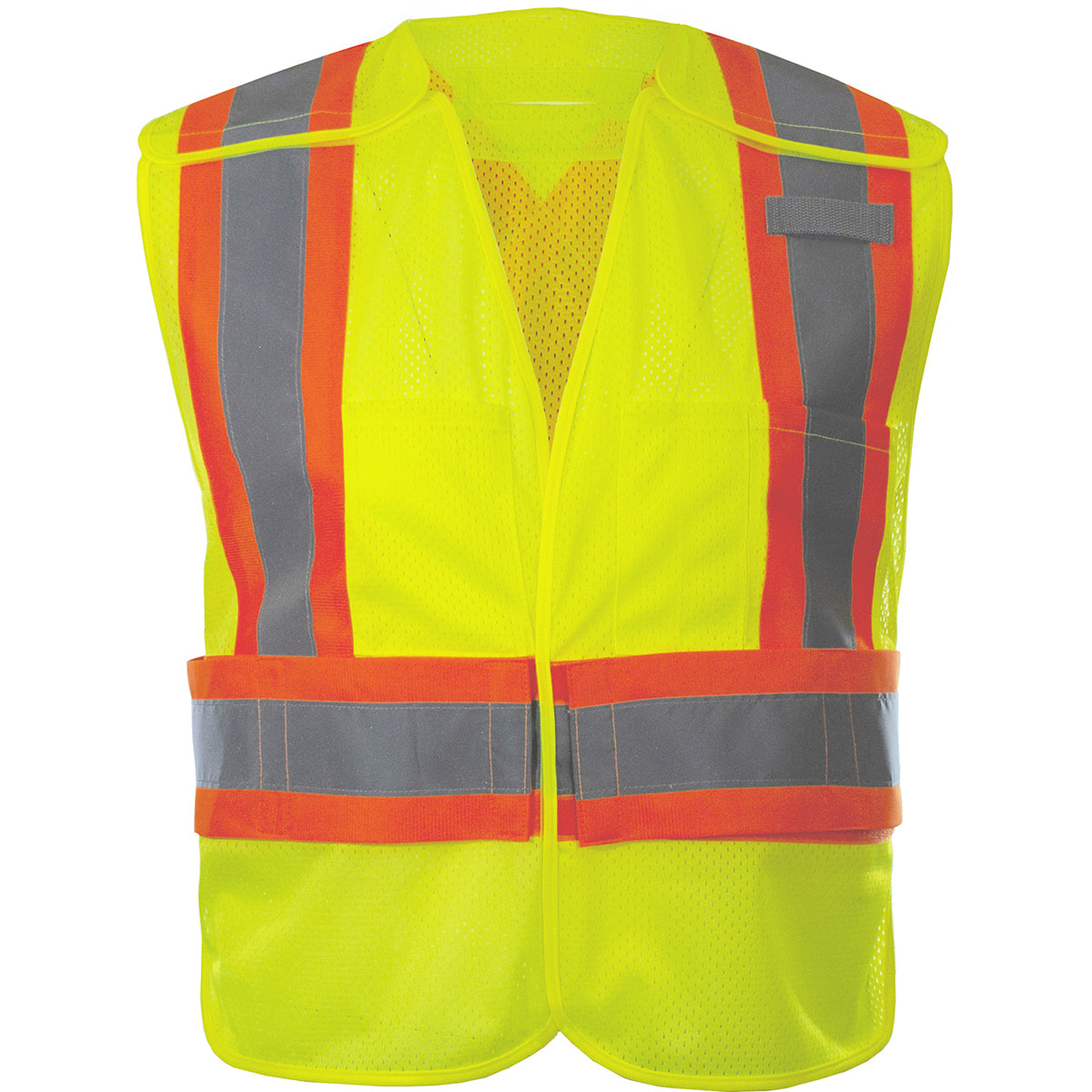 Reflective Apparel 566GX Hi-Vis Safety Vest Polyester Two-Tone Yellow