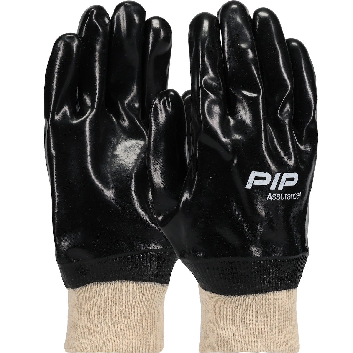 Assurance 58-8015 Chemical Resistant Gloves PVC Black