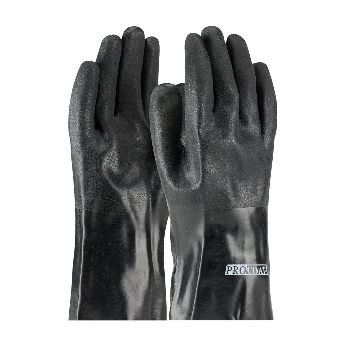 Assurance 58-8030DD Chemical Resistant Gloves PVC Double Dipped Black