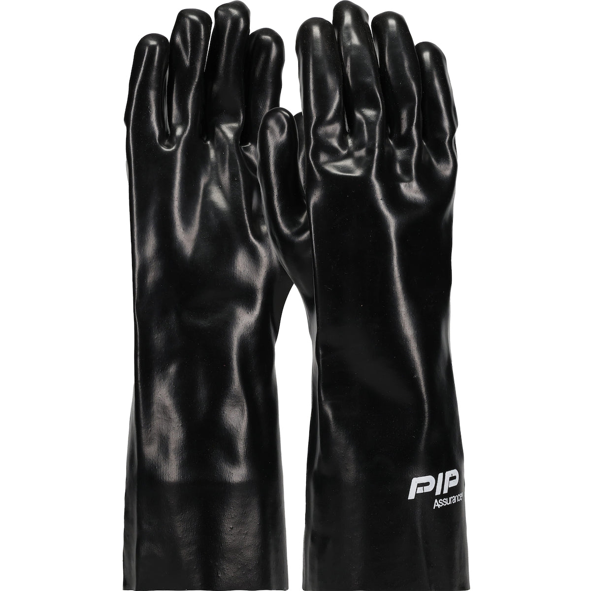 Assurance 58-8040 Chemical Resistant Gloves PVC Smooth Black