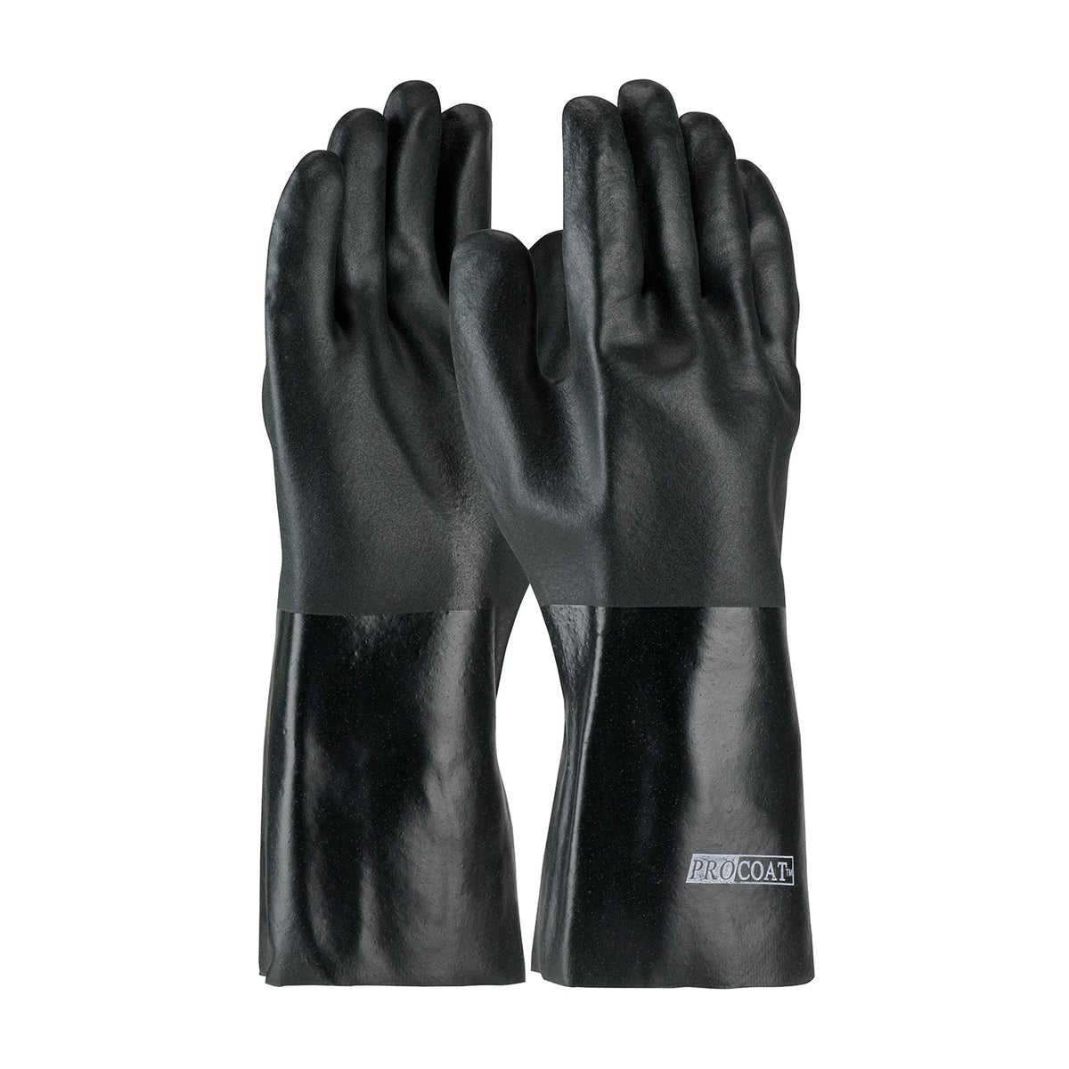 Assurance 58-8040DD Chemical Resistant Gloves PVC Double Dipped Black