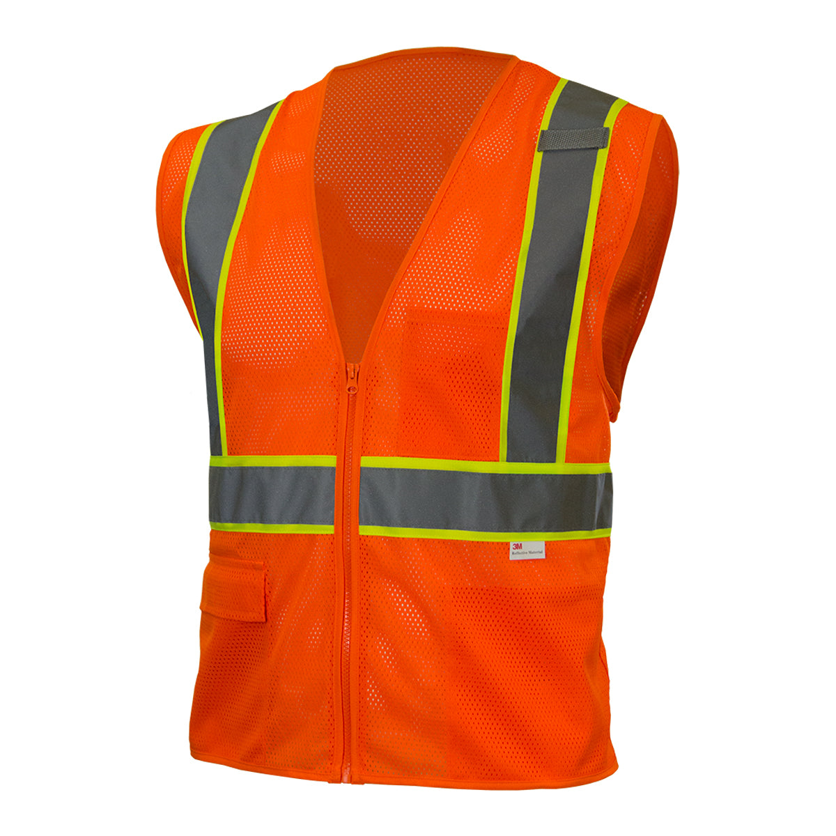 Reflective Apparel 586ET Hi-Vis Two-Tone Mesh Vest Polyester Orange