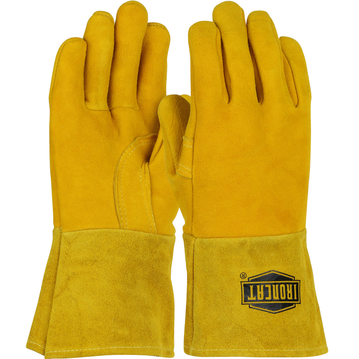 Ironcat 6030 Welding Gloves Deerskin Leather Kevlar Stitching Gold