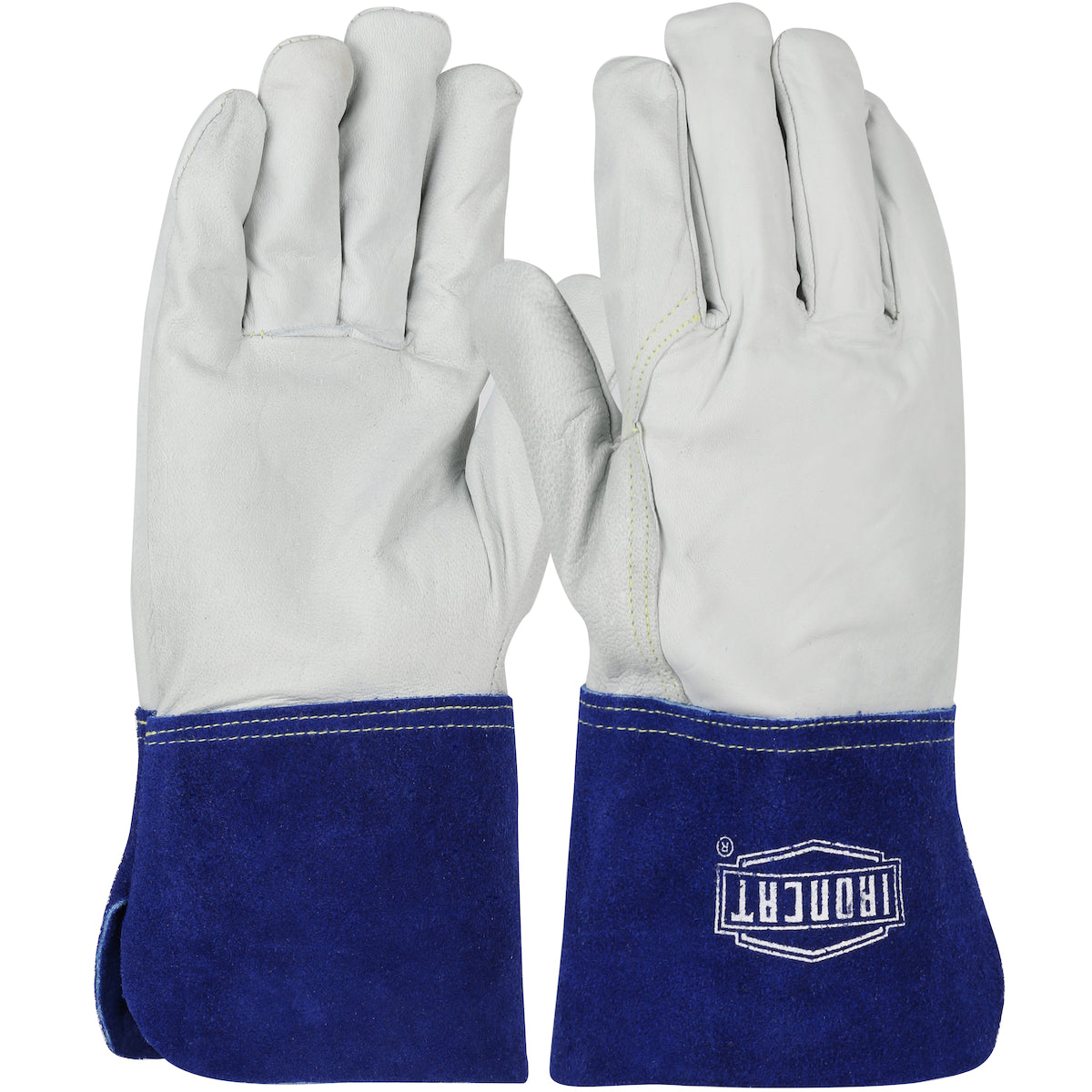 Ironcat 6142 TIG Welding Gloves Goatskin Leather Kevlar Natural