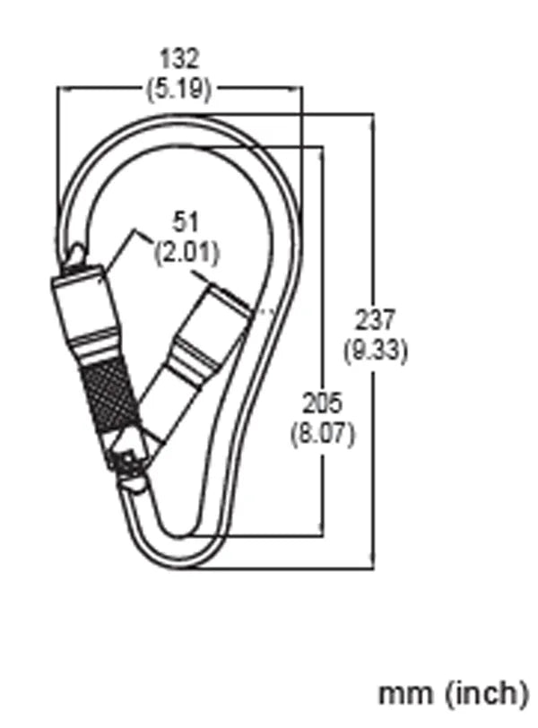 French Creek Aluminum Twist-Lock Carabiner 62A