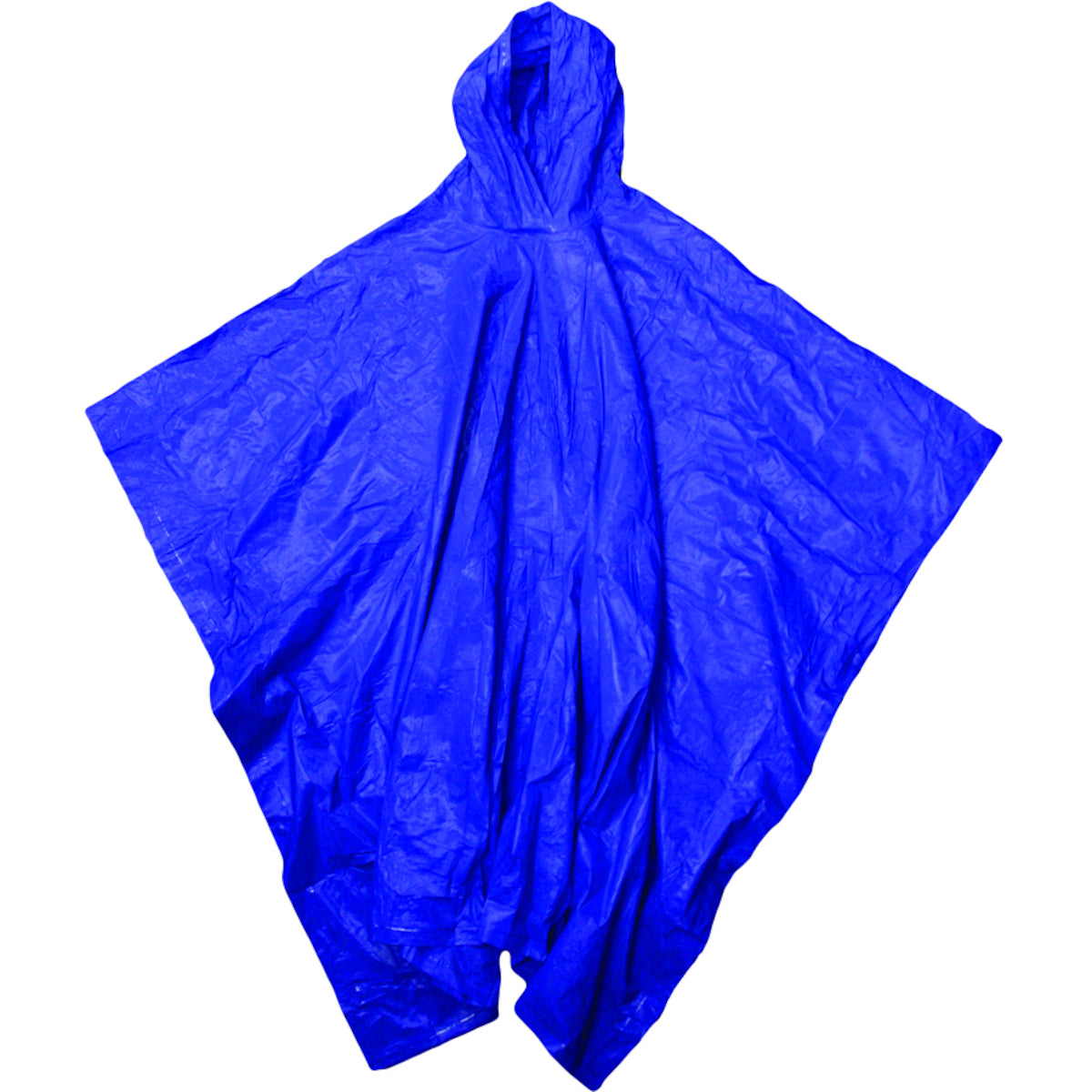 Boss 62 Waterproof Poncho Vinyl Attached Hood Blue