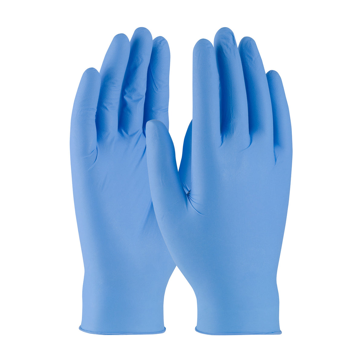 QRP Qualatrile SENS! SQBF09 Cleanroom Nitrile Gloves Textured Grip Blue