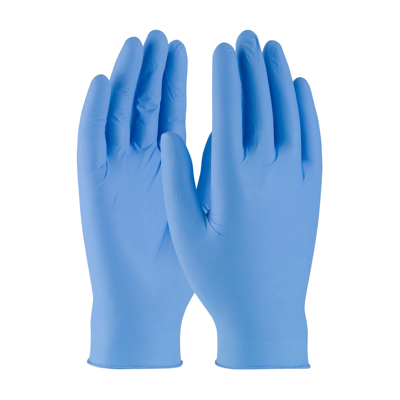 QRP Qualatrile SENS! SQBF09 Cleanroom Nitrile Gloves Textured Grip Blue