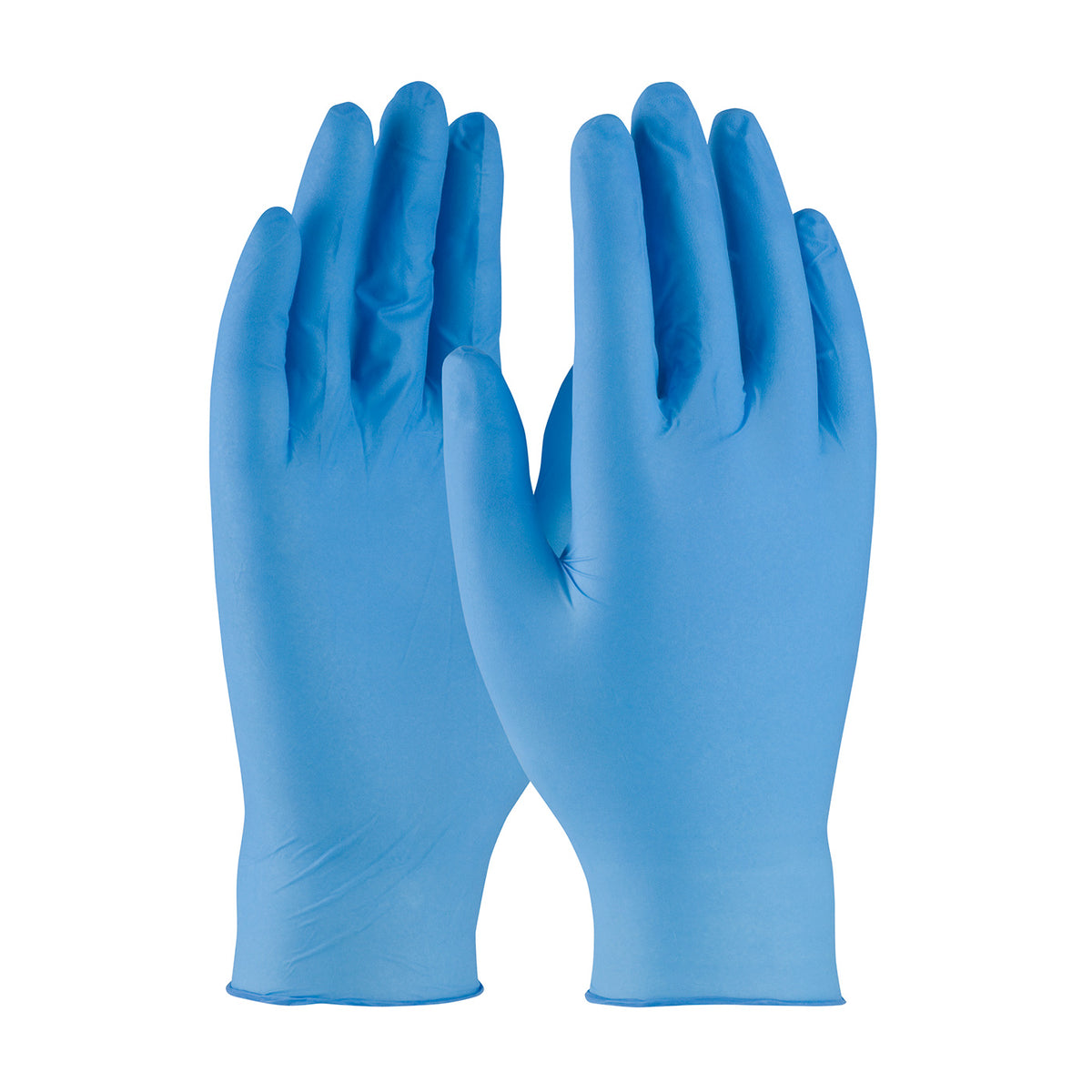 QRP BQY09 Disposable Nitrile Gloves Powder-Free Textured Blue