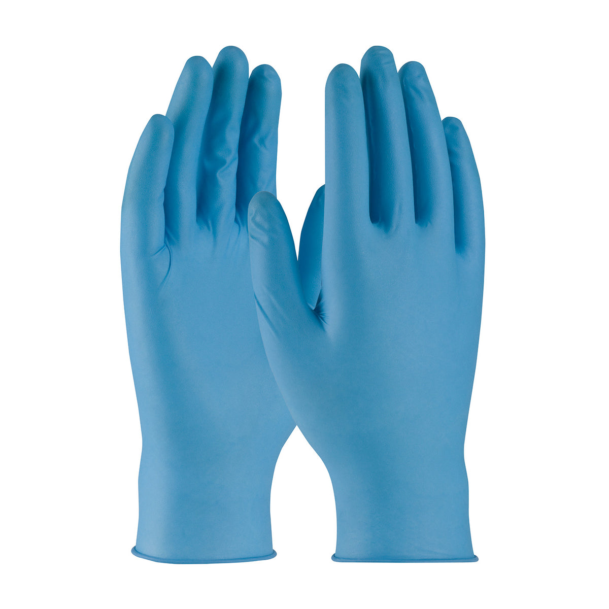 Ambi-dex 63-338PF Disposable Nitrile Gloves Powder-Free Textured Blue