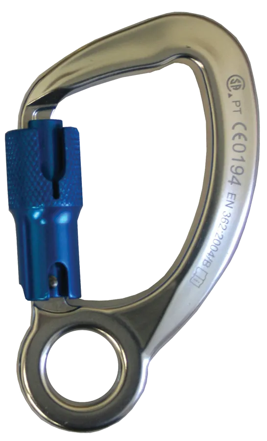 French Creek 63A Aluminum Captive Eye Twist-Lock Carabiner