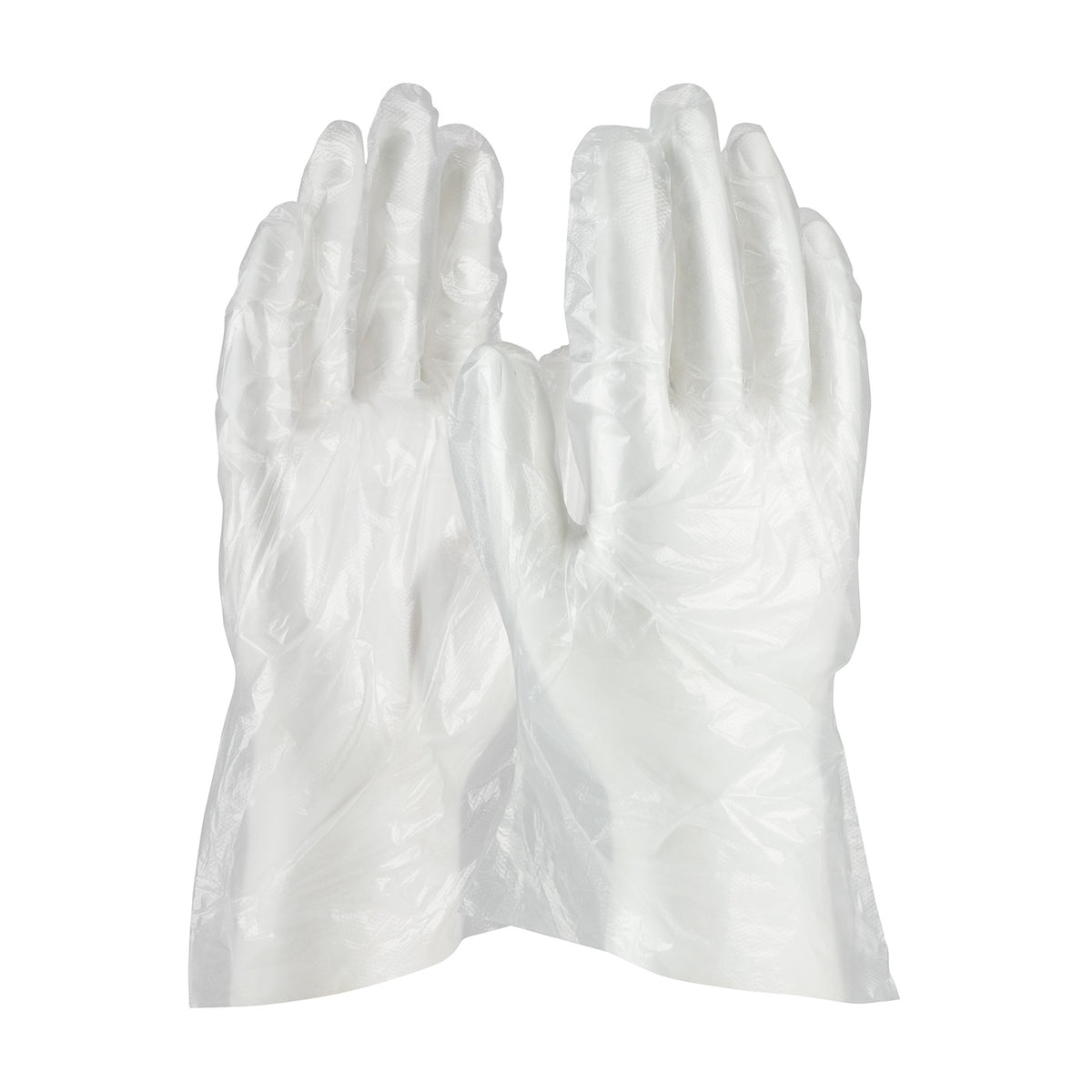 Ambi-dex 65-543 Disposable Polyethylene Gloves Embossed Grip Clear