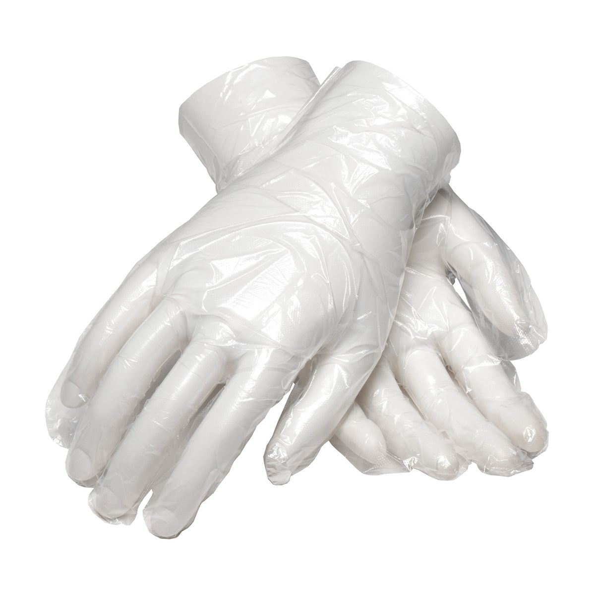 Ambi-dex 65-544 Disposable Gloves Polyethylene Embossed Grip Clear