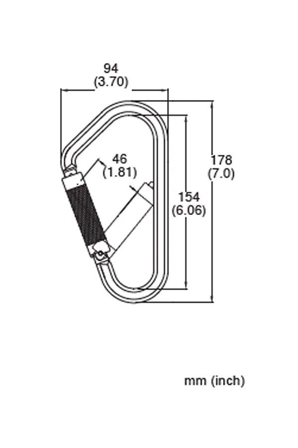 French Creek Twist-Lock Scaffold Hook Steel 1-3/4" Gate 65