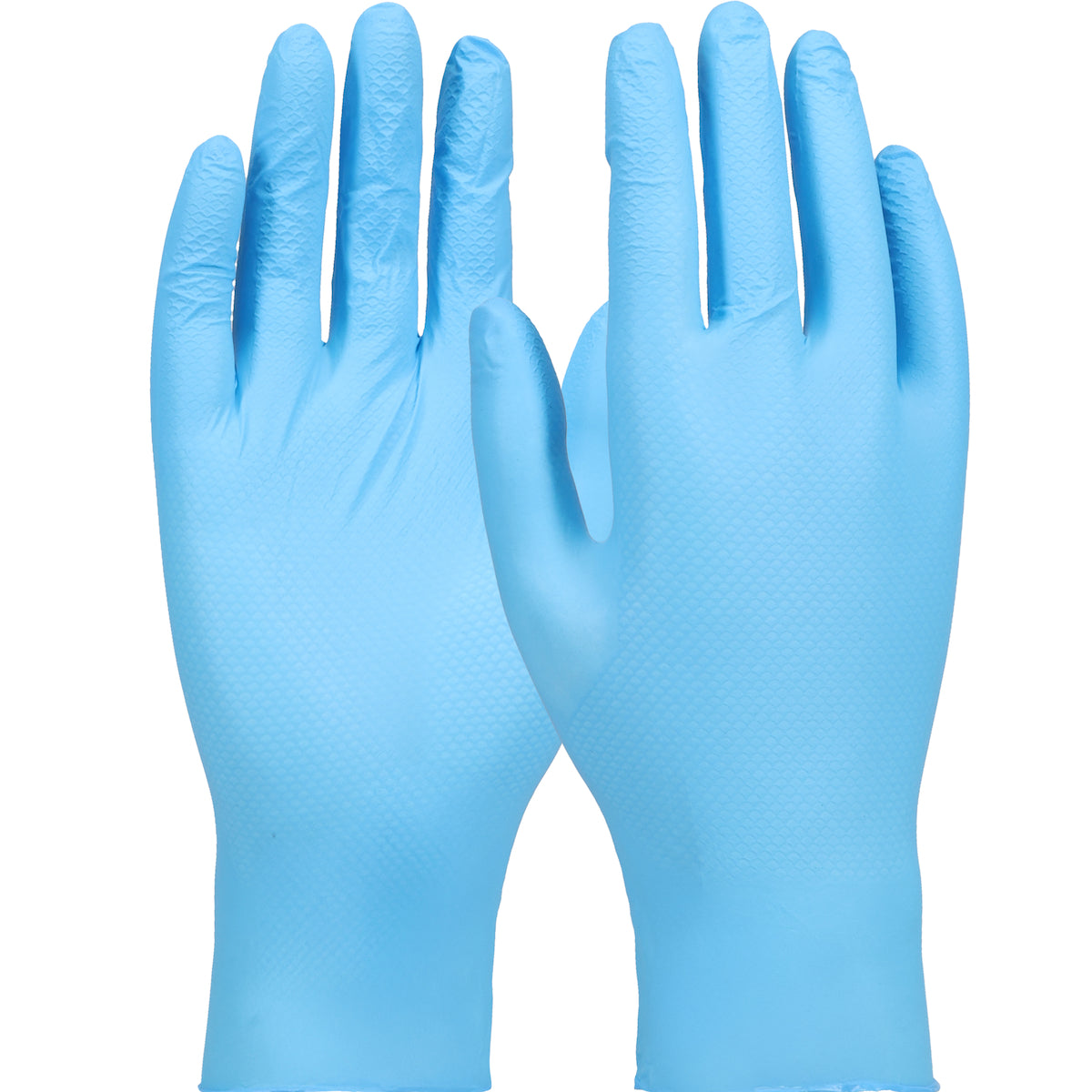 Ambi-dex 66-400 Disposable Gloves Nitrile Grippaz Technology Blue