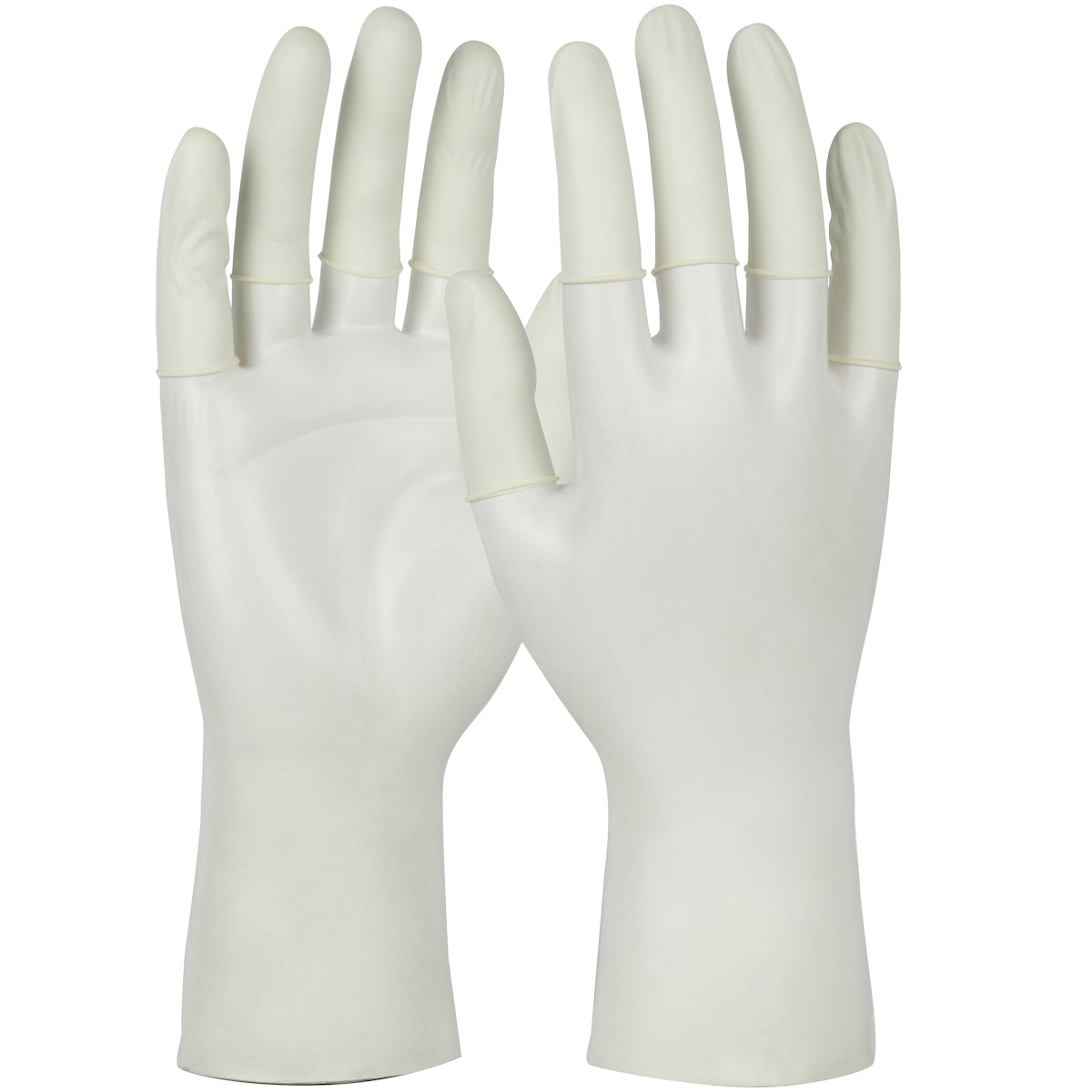 QRP 6C Finger Cots Latex Miracle Grip White