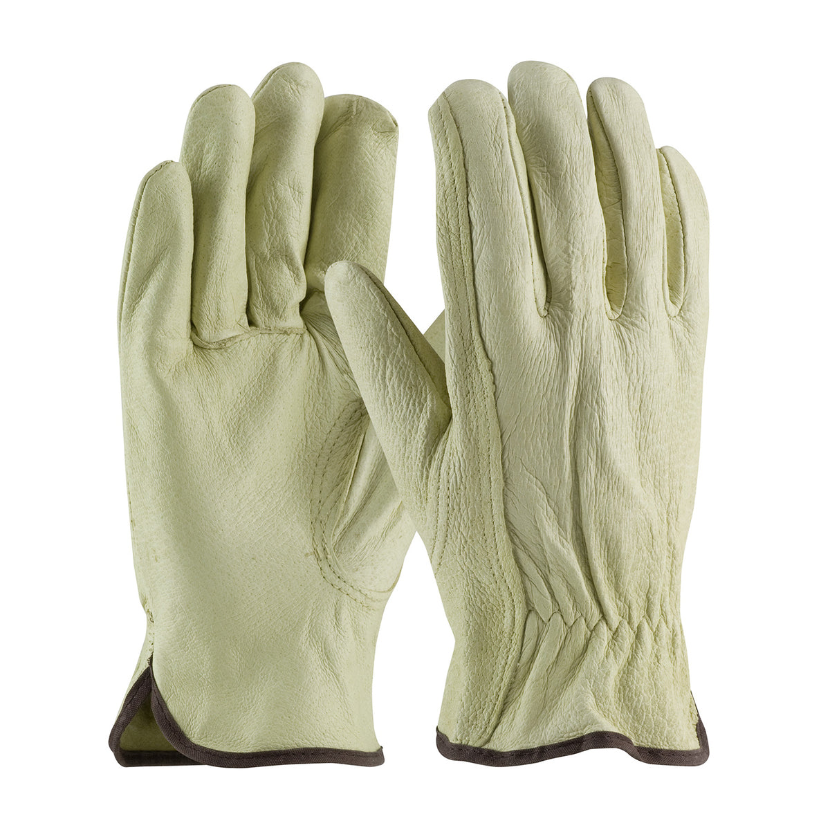 PIP 994K Leather Driver Gloves Pigskin Keystone Thumb Natural