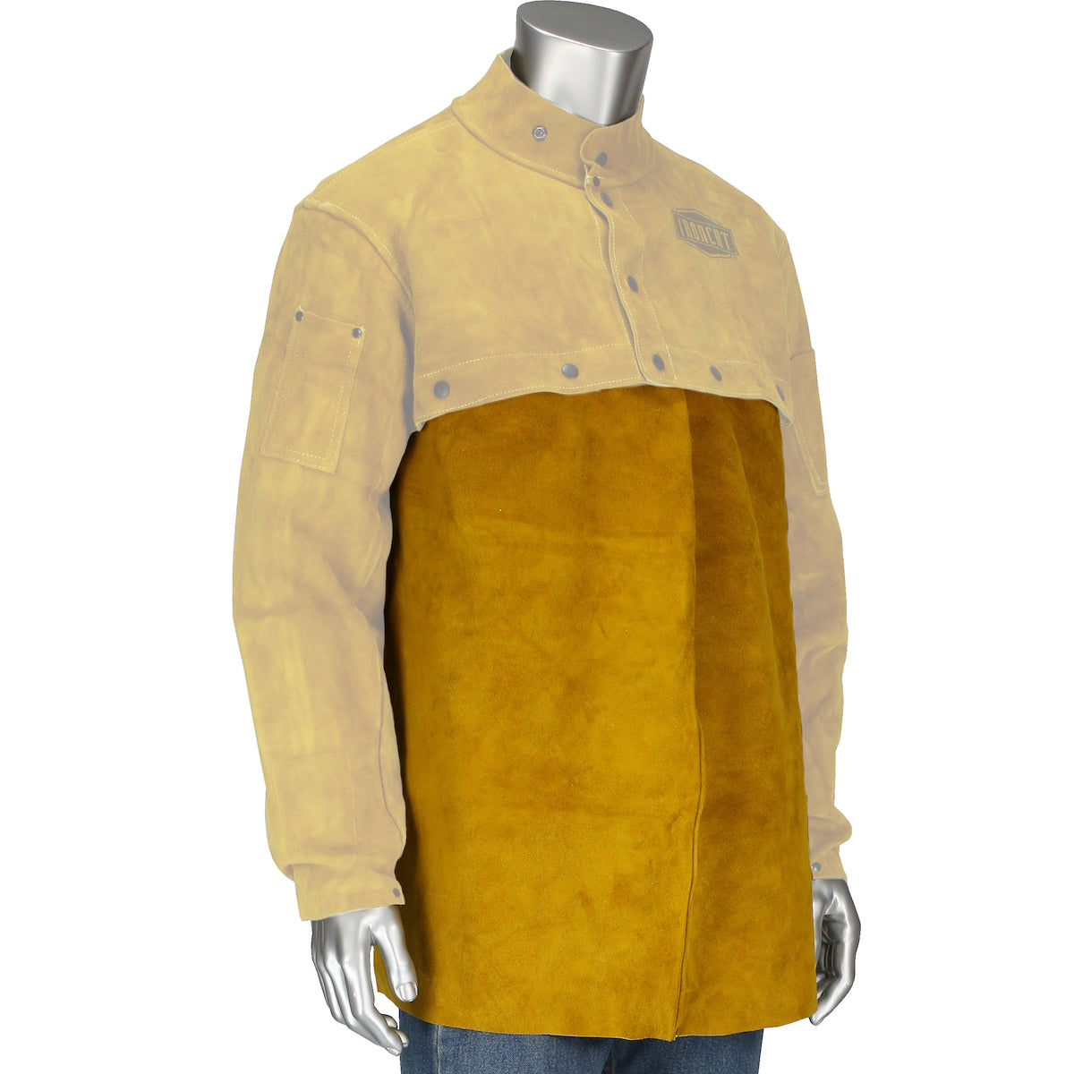 Ironcat 7001 Welding Bib Split Leather Gold