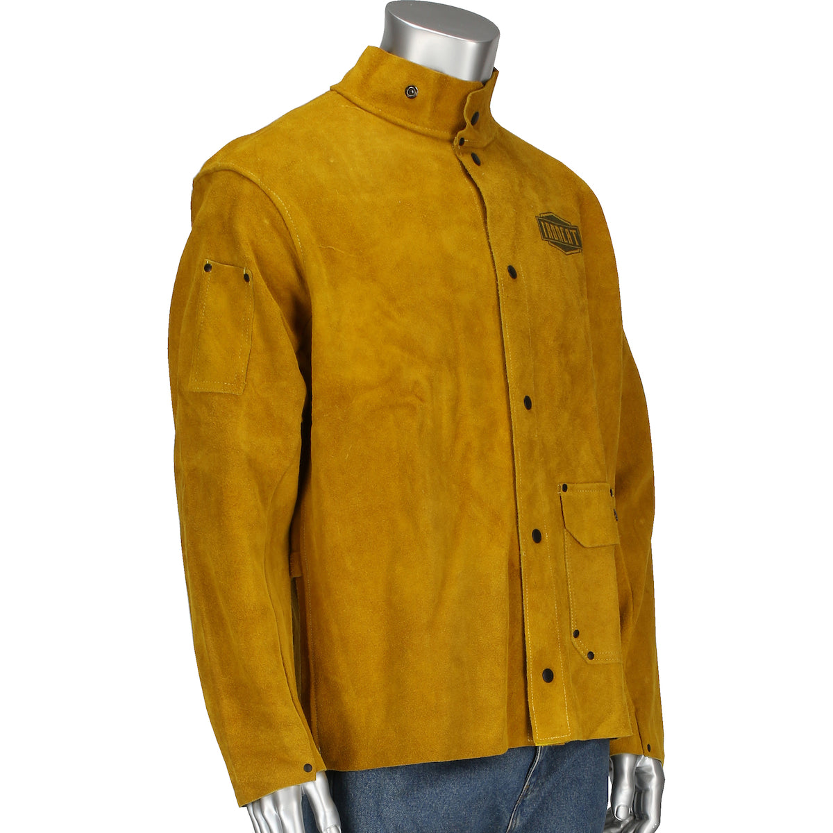 Ironcat 7005 Welding Jacket Split Leather Gold