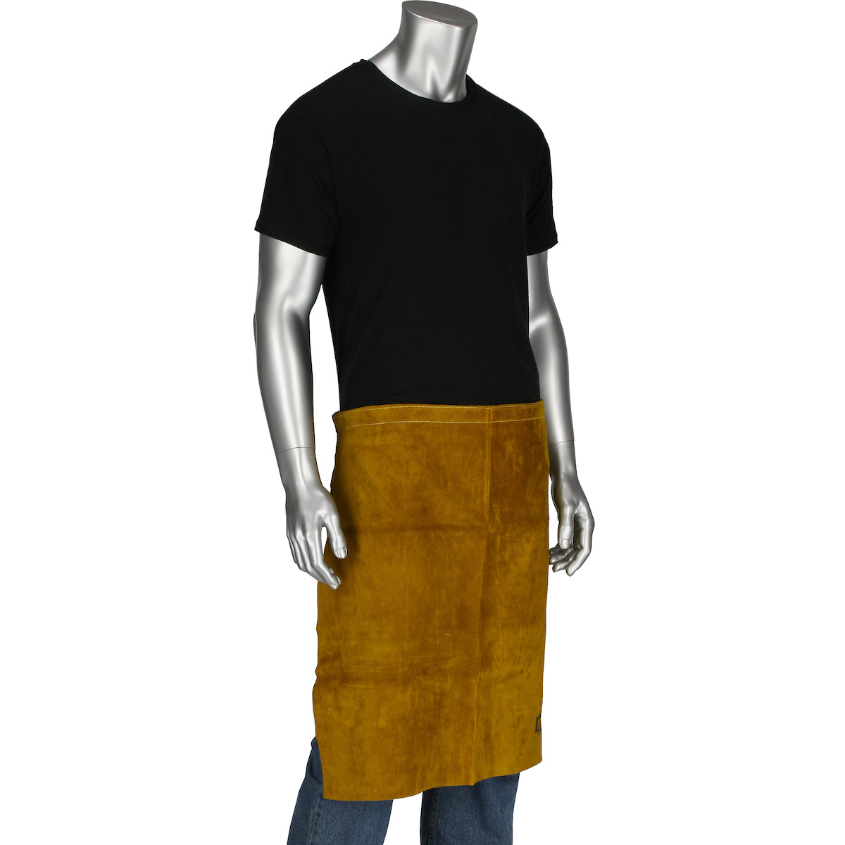 Ironcat 7012 Leather Waist Welding Apron Heat Resistant Gold