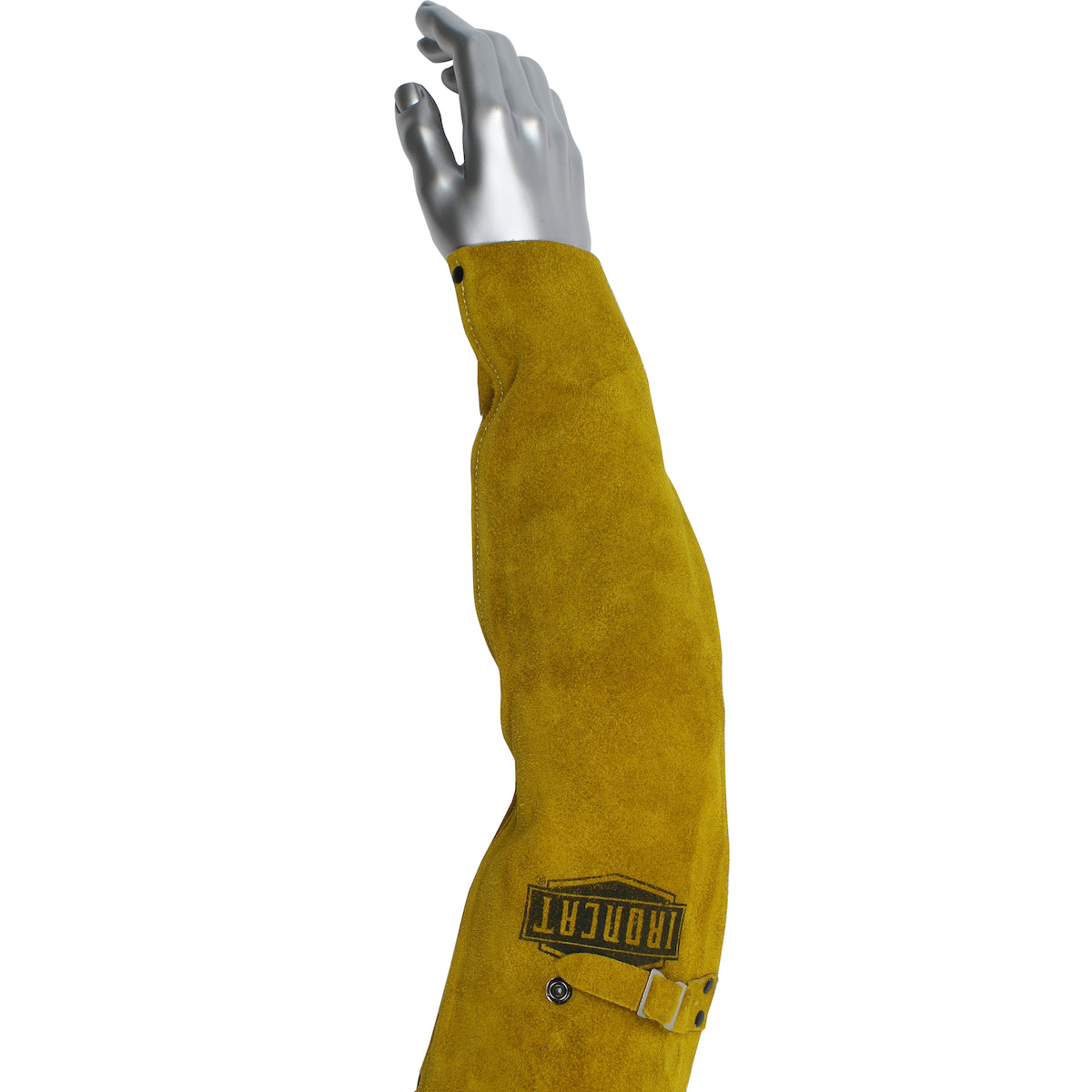 Ironcat 7020 FR Welding Sleeves Split Leather Gold