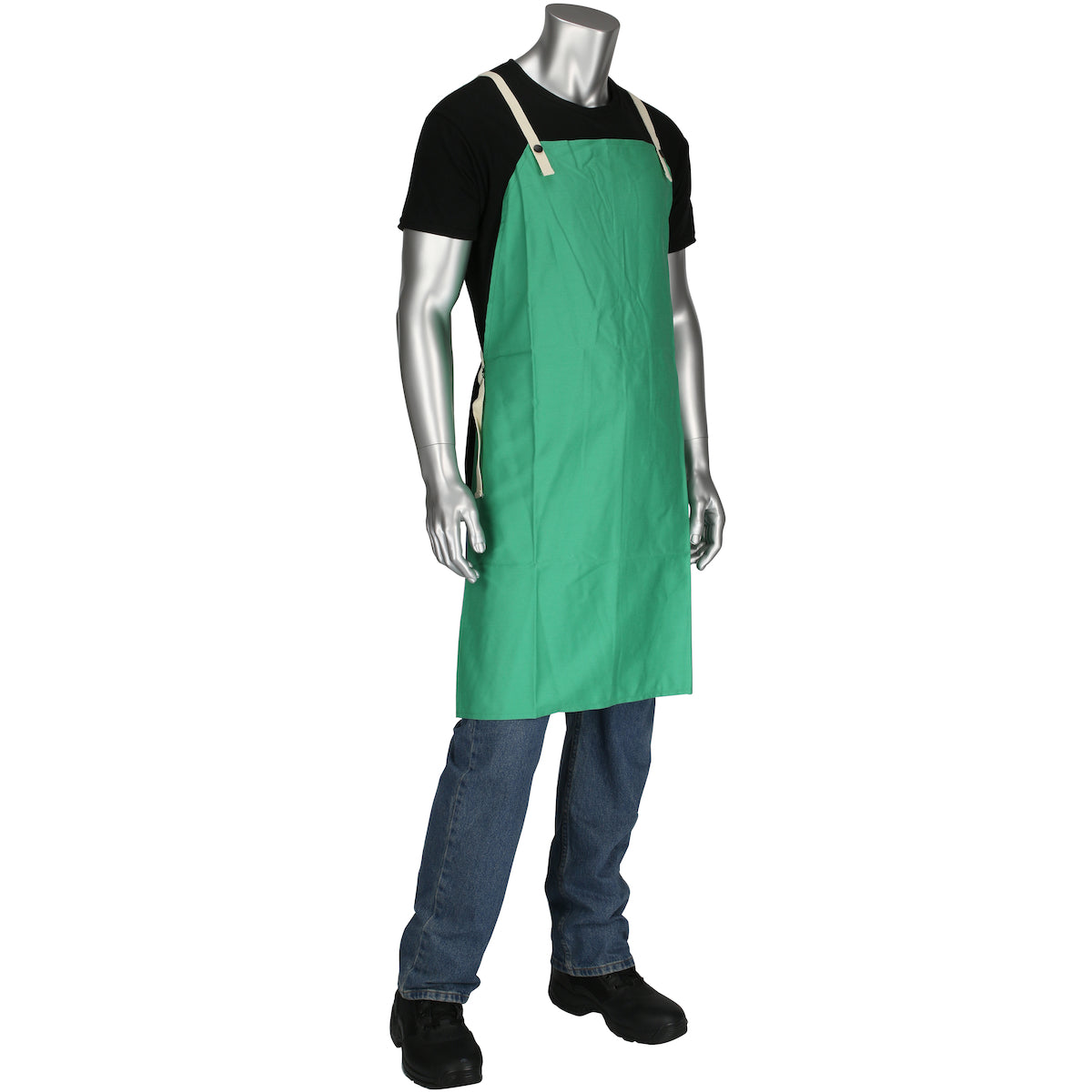 Ironcat 7043 Welding Apron FR Treated Cotton Adjustable Fit Green