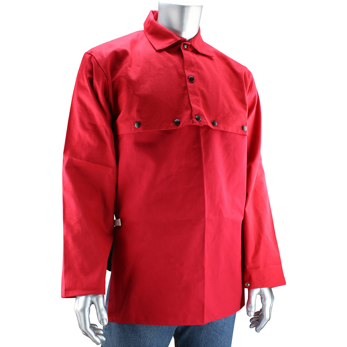 Ironcat 7045R Welding Bib FR Treated Cotton Adjustable Red