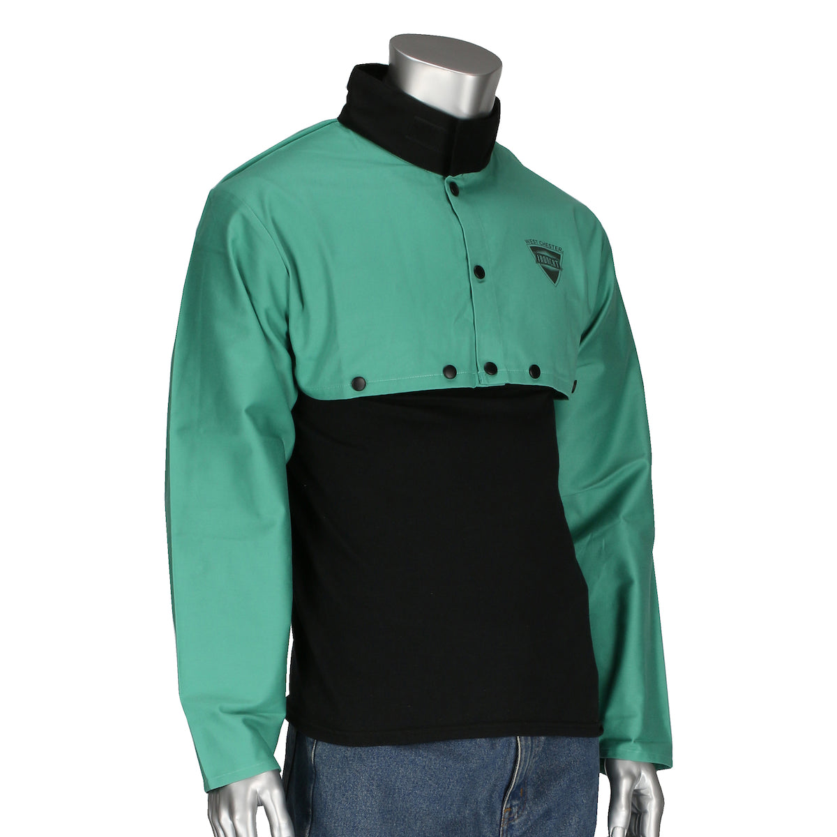 Ironcat 7051 Welding Cape Sleeve FR Treated Cotton Sateen Green