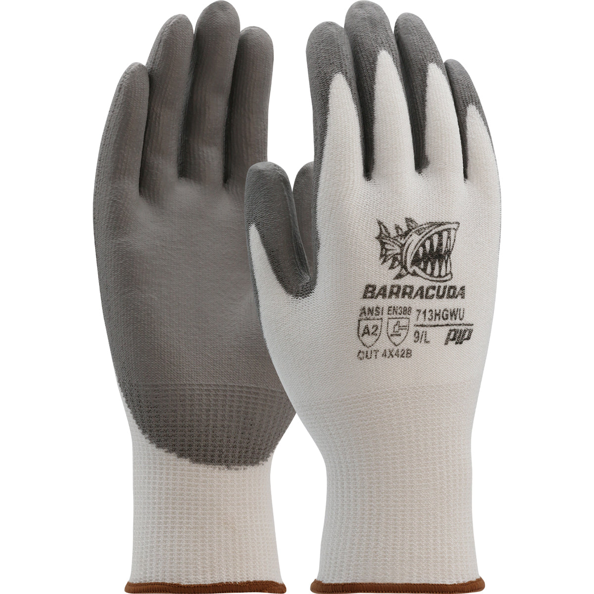 G-Tek 713HGWU Cut Resistant Gloves PolyKor Blended Polyurethane White