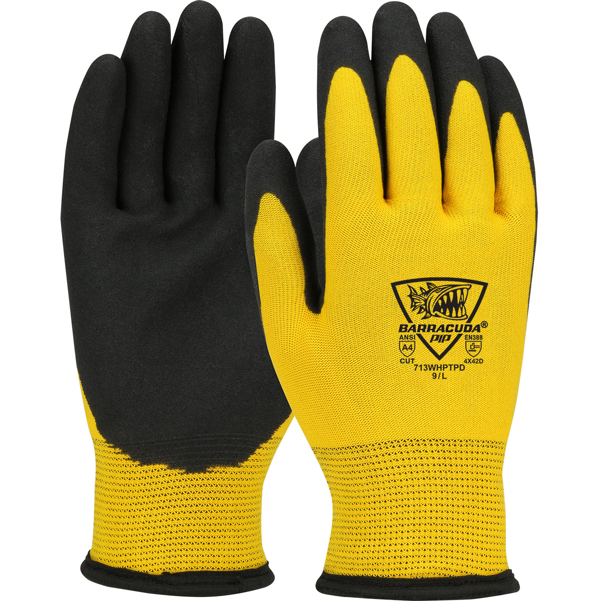 G-Tek 713WHPTPD Cold Protection Gloves HPPE/Nylon Acrylic Lined Yellow