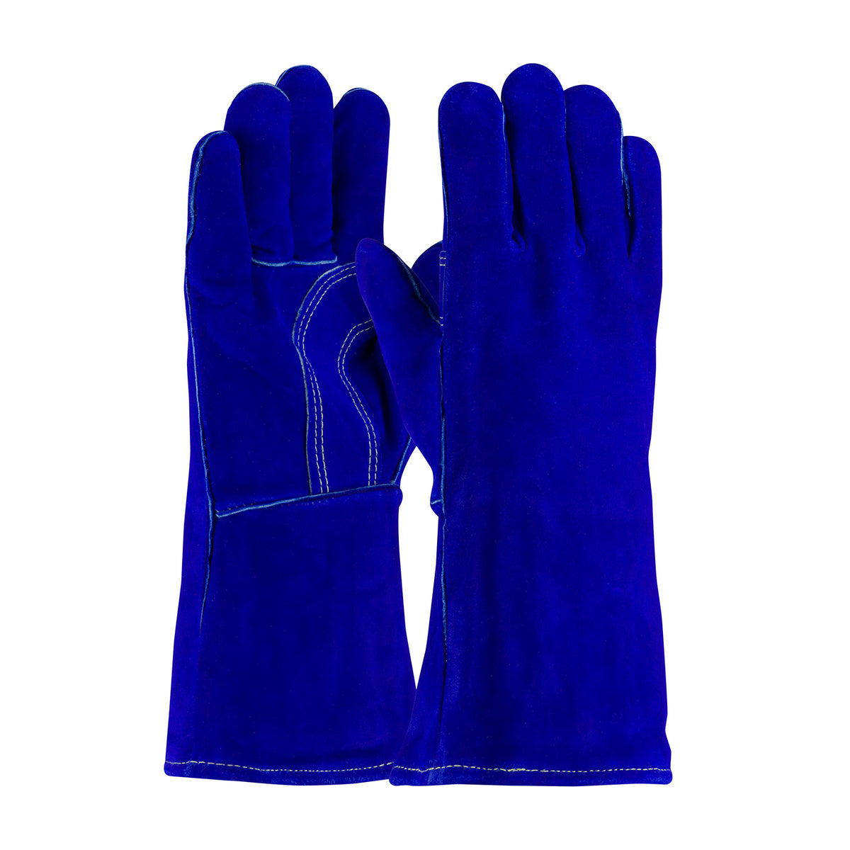 PIP 73-7018 Welding Gloves Split Cowhide Leather Cotton Foam Blue