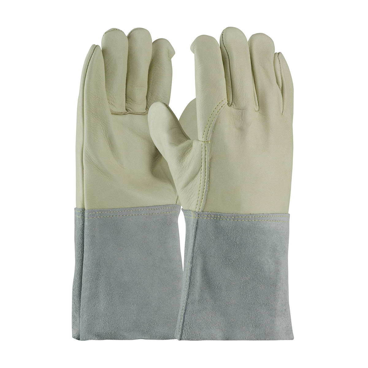 PIP 75-2026 Welding Gloves Cowhide Kevlar Natural