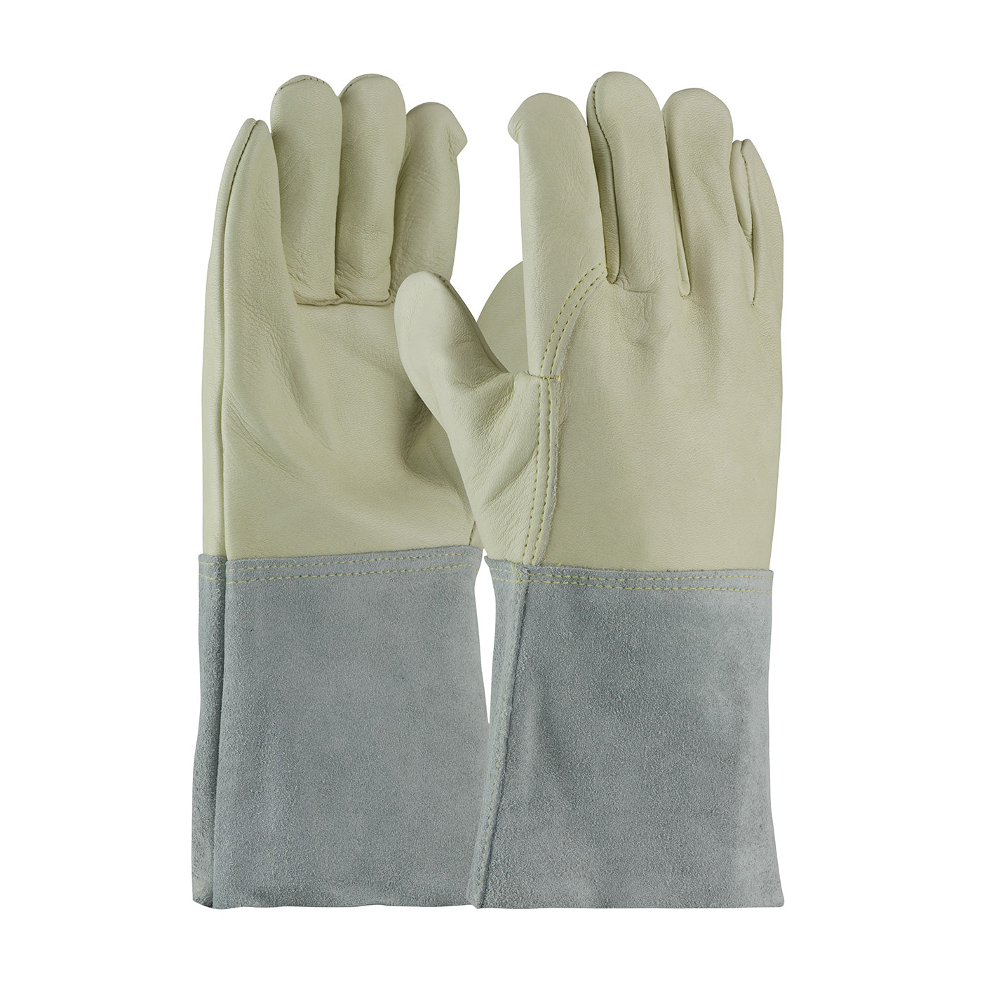 PIP 75-2026 Welding Gloves Cowhide Kevlar Natural