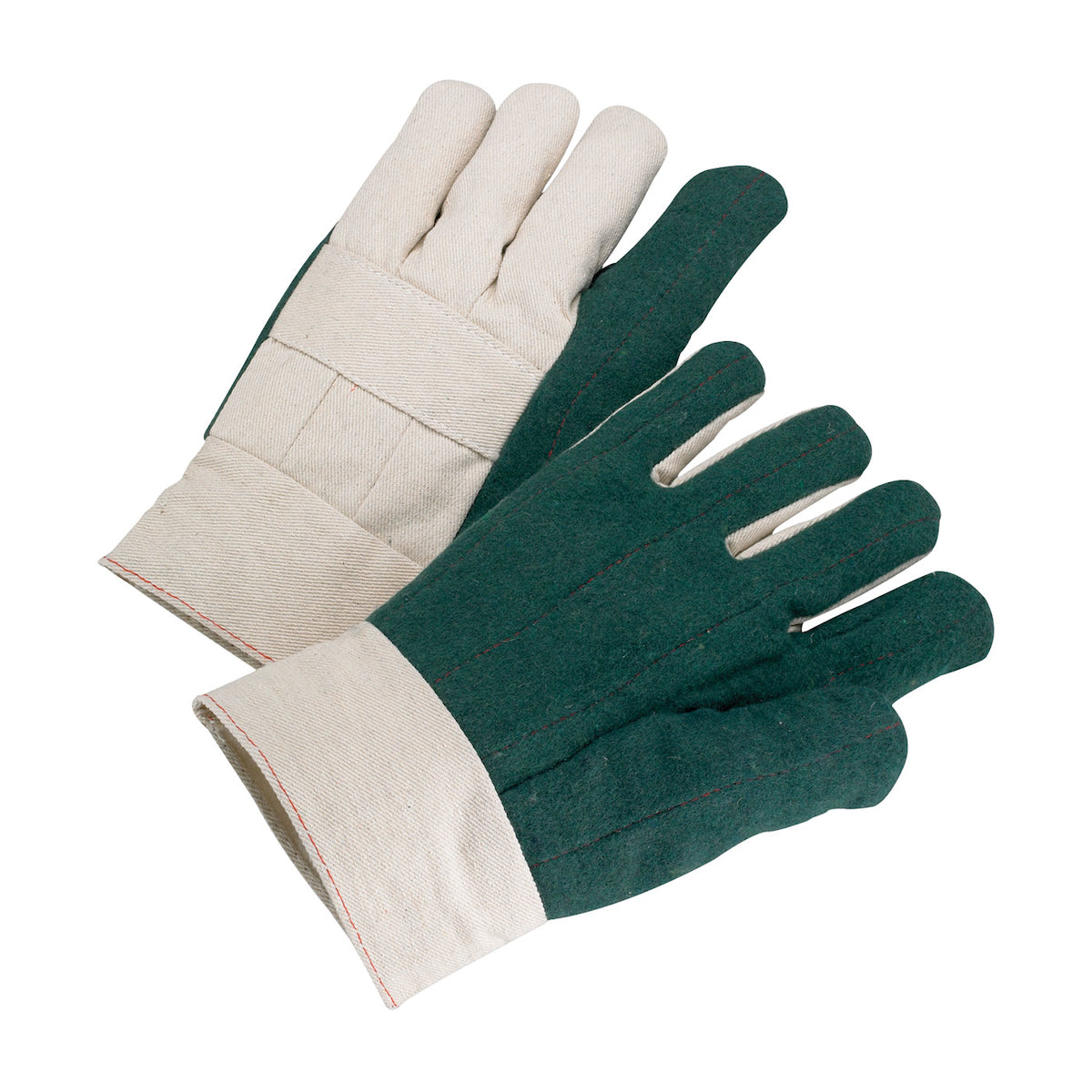 PIP 7924GR Heat Resistant Gloves Cotton/Poly Band Top Natural