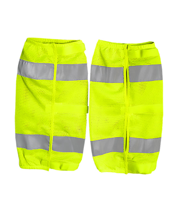 799STLM Safety Gaiters: Hi-Vis Leg Covers: Mesh Hook &amp; Loop