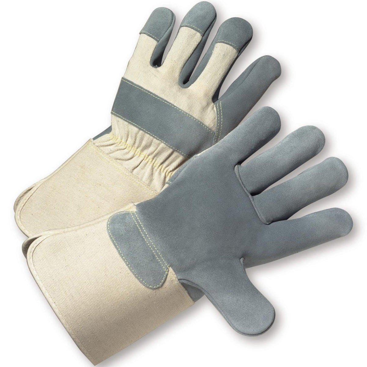 PIP 800-AAA Leather Palm Gloves Split Cowhide Natural