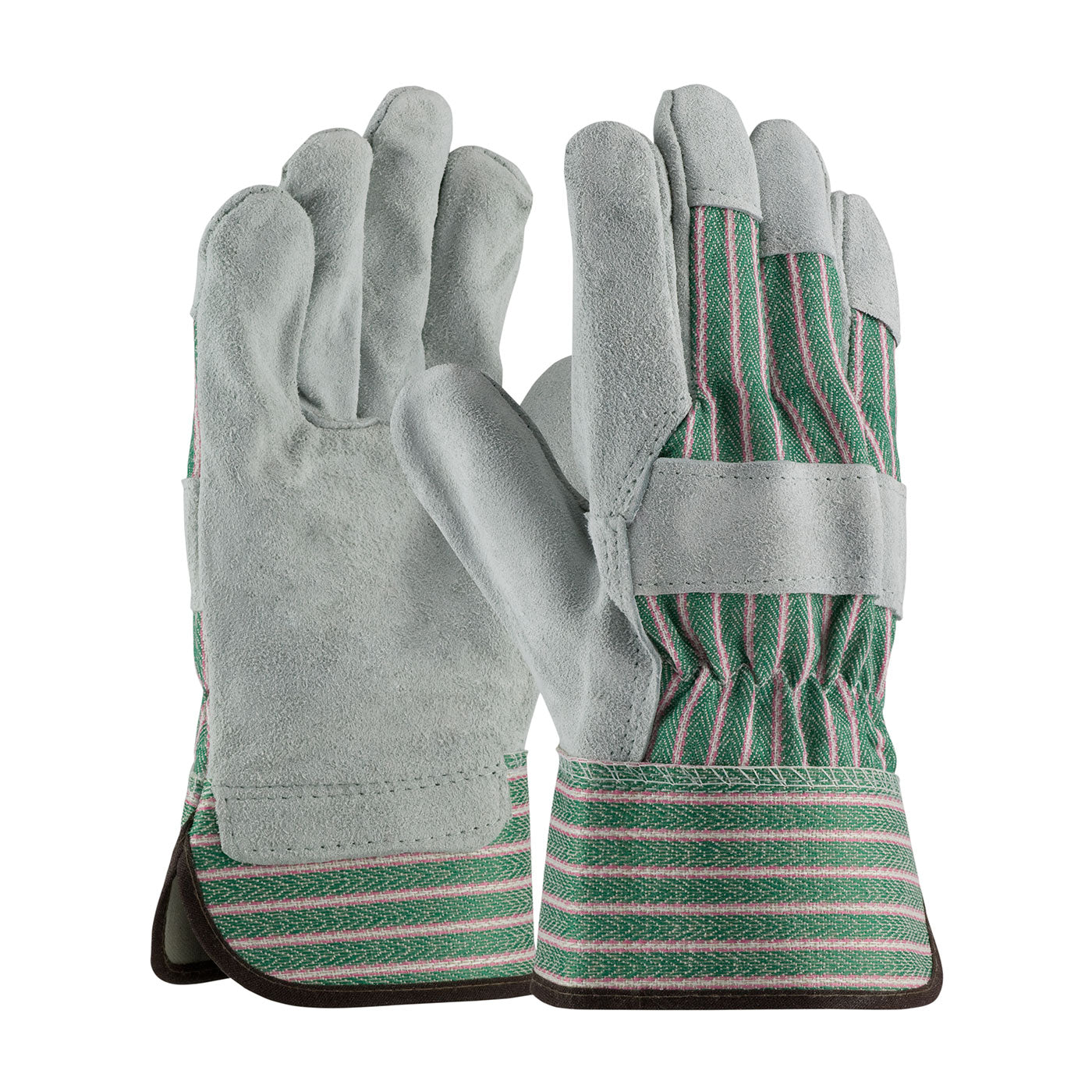 PIP 84-6532 Leather Palm Gloves Cowhide Comfort Green