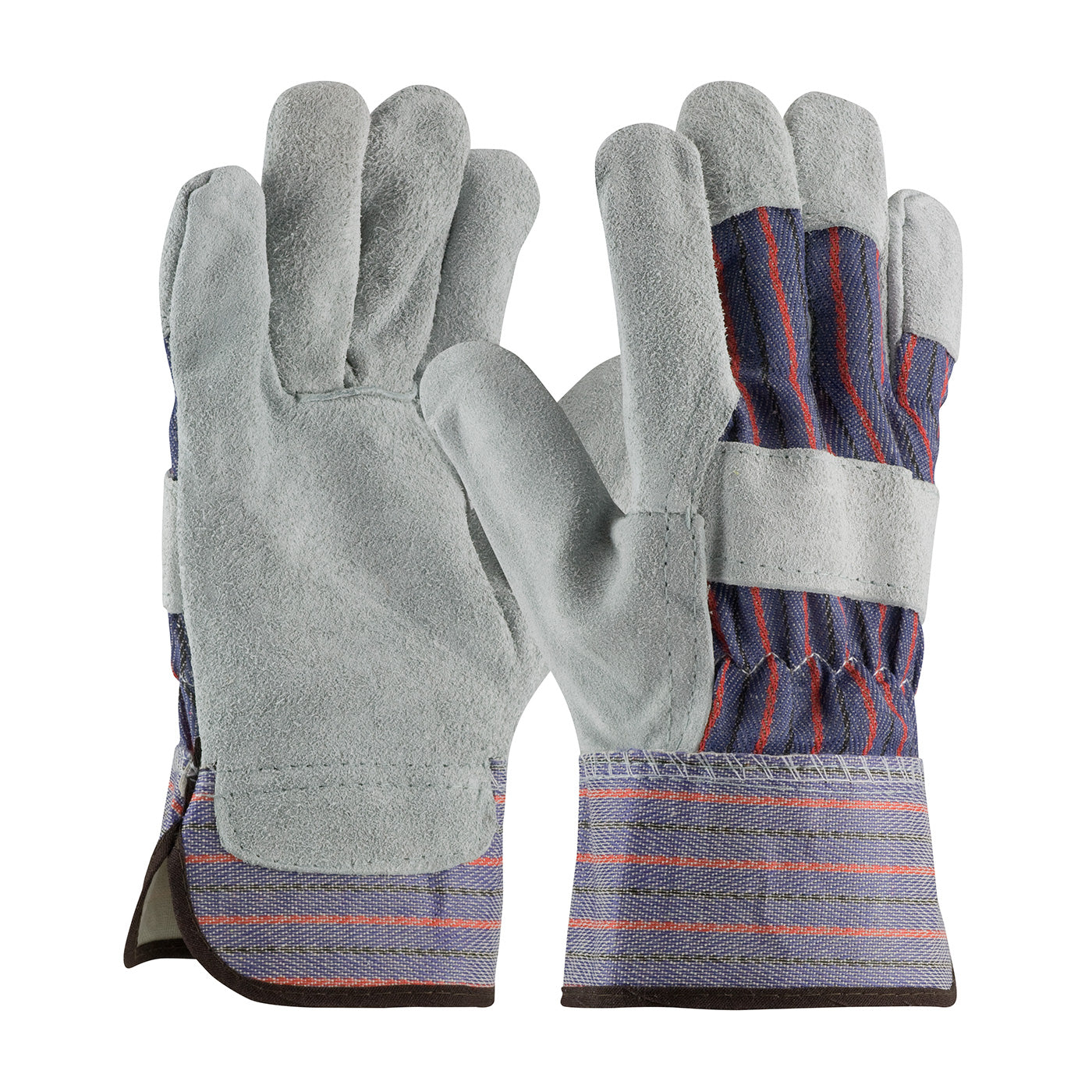 PIP 558F Cold Protection Gloves Cowhide Red Fleece Blue
