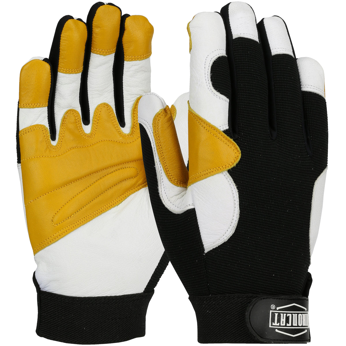 Ironcat 86555 Welding Gloves Goatskin Padded Palm White