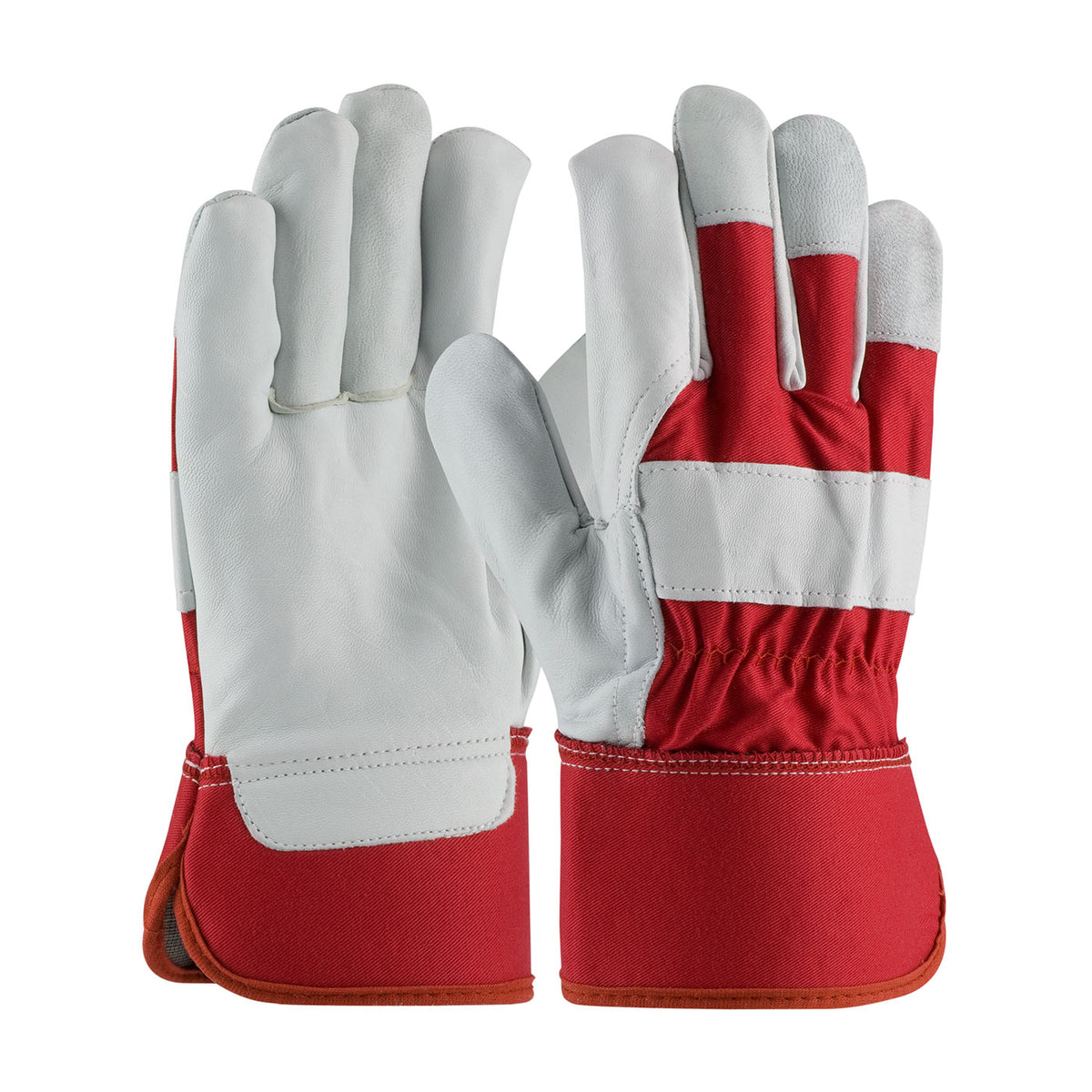 PIP 87-1944 Leather Palm Gloves Goatskin Premium Red