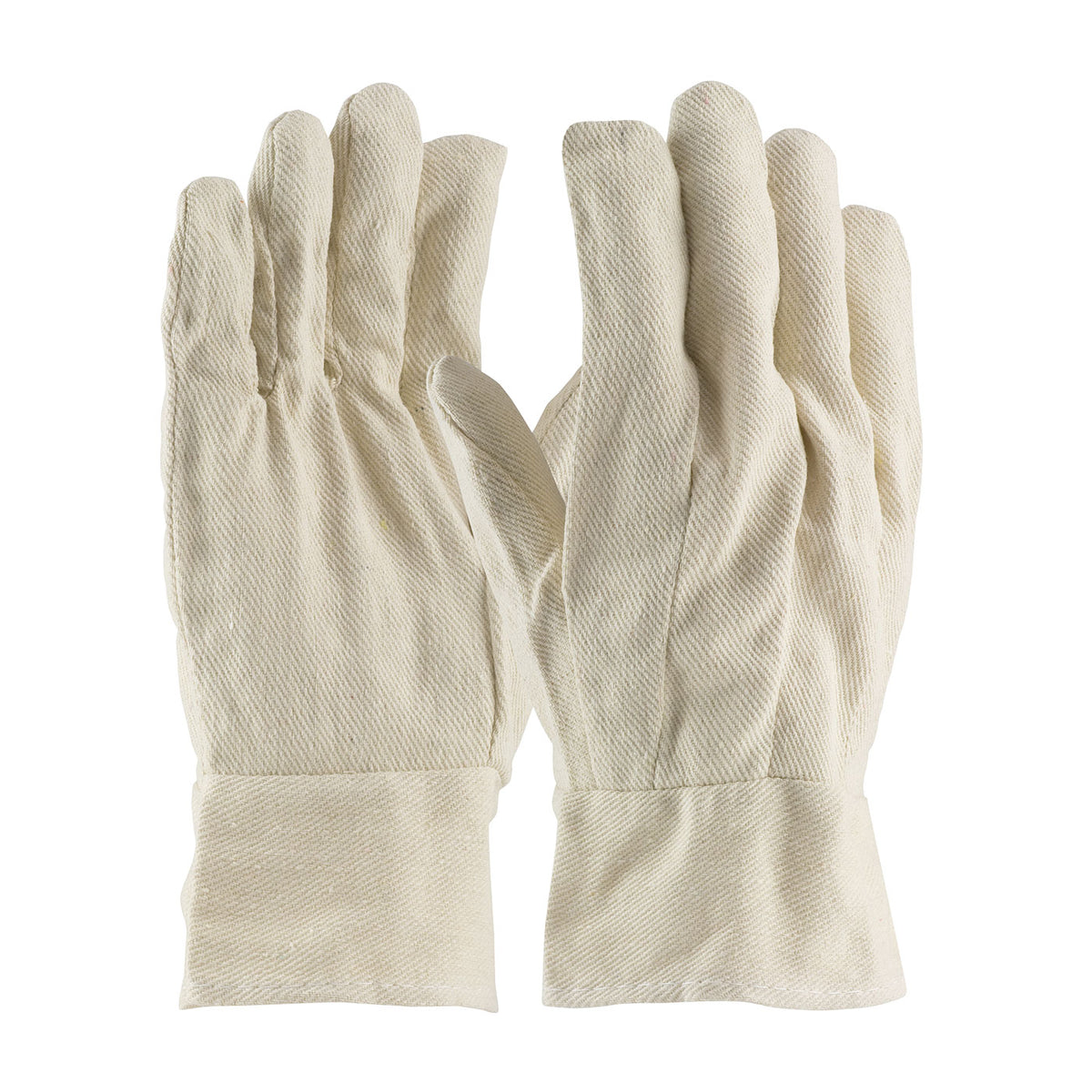 PIP 90-908BT Fabric Work Gloves Cotton Canvas Band Top Natural