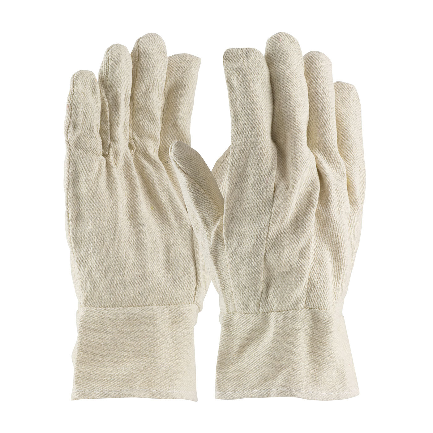 PIP 90-908BT Fabric Work Gloves Cotton Canvas Band Top Natural