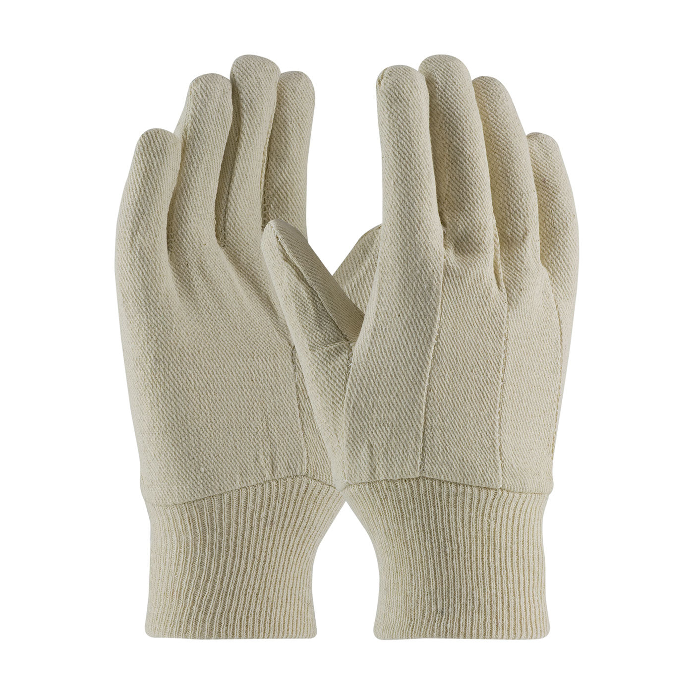 PIP 90-908CI Fabric Work Gloves Cotton Canvas Knit Wrist Ladies Natural
