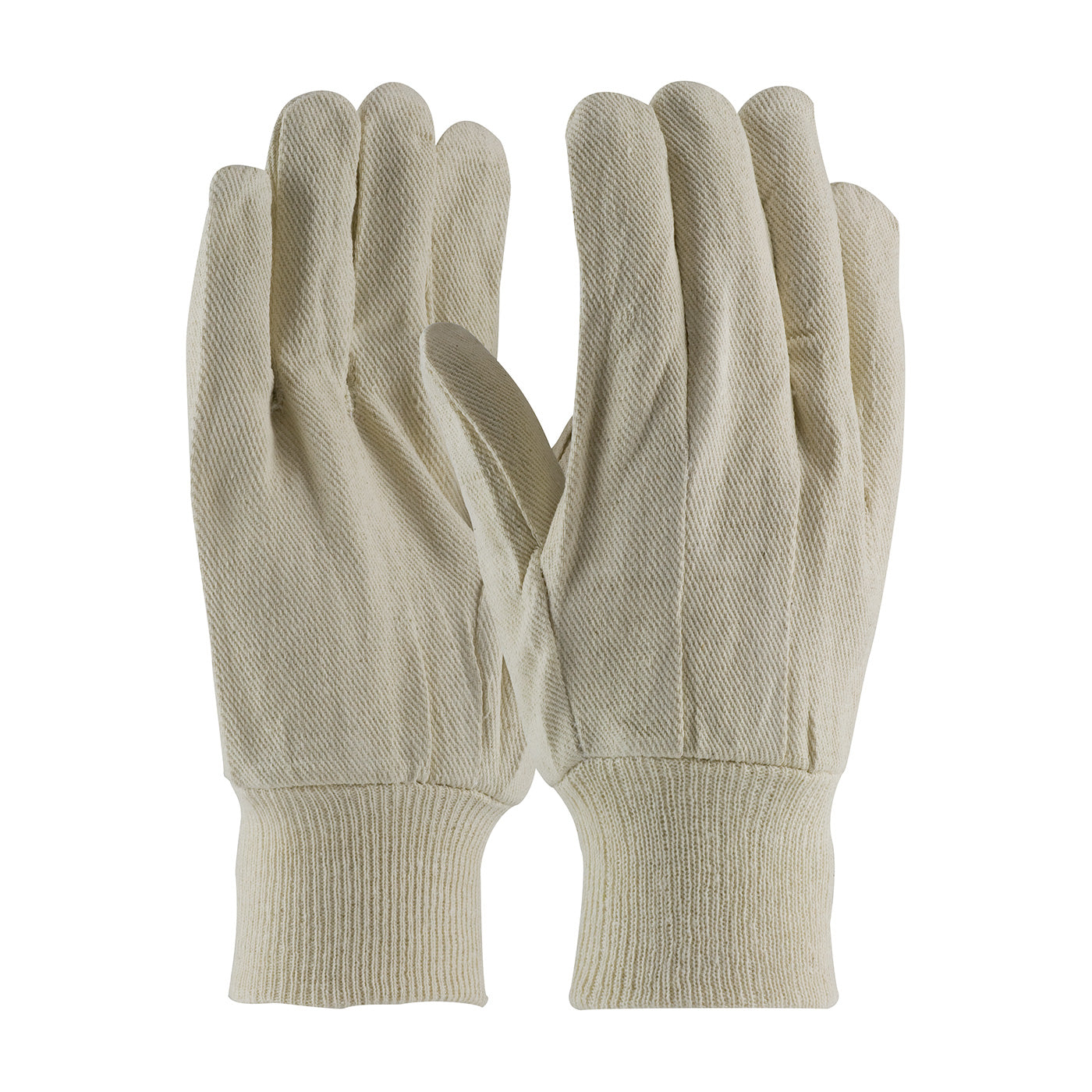 PIP 90-908I Fabric Work Gloves Cotton Canvas Knit Wrist Natural