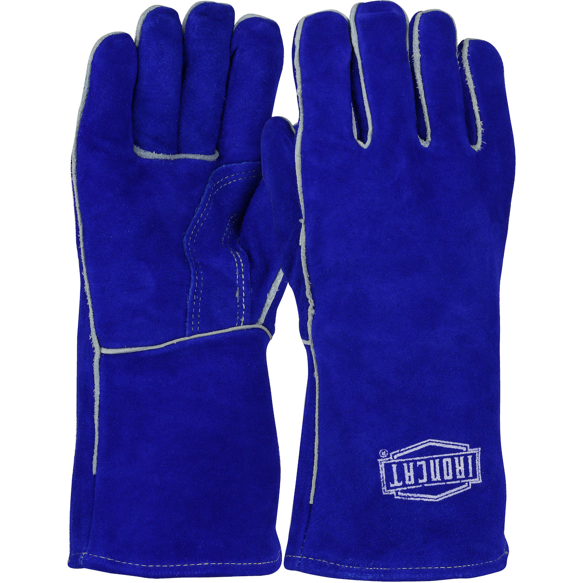 Ironcat 9041 Welding Gloves Cowhide Foam Lining Blue