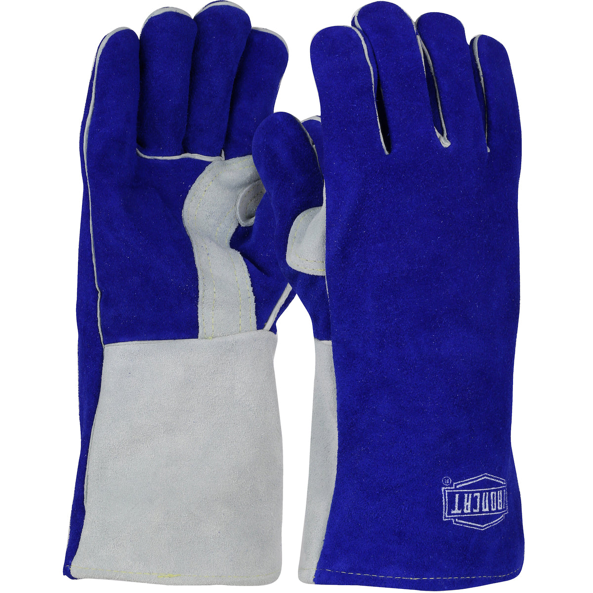 Ironcat 9051 Welding Gloves Split Cowhide Leather Blue