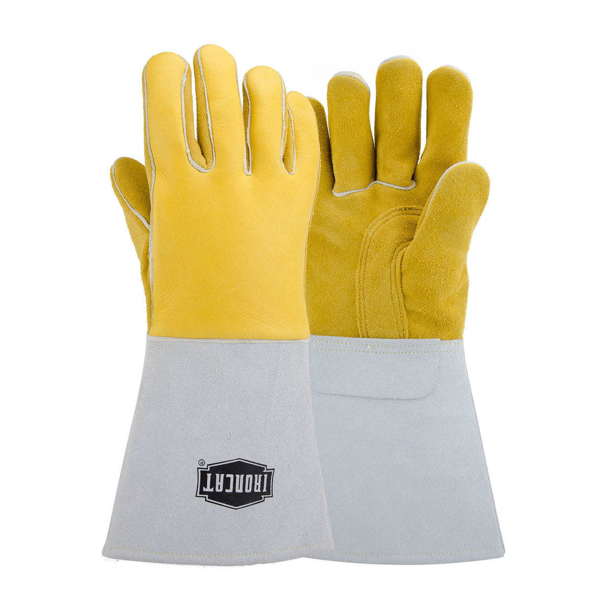 Ironcat 9060 Welding Gloves Elkskin Leather Yellow
