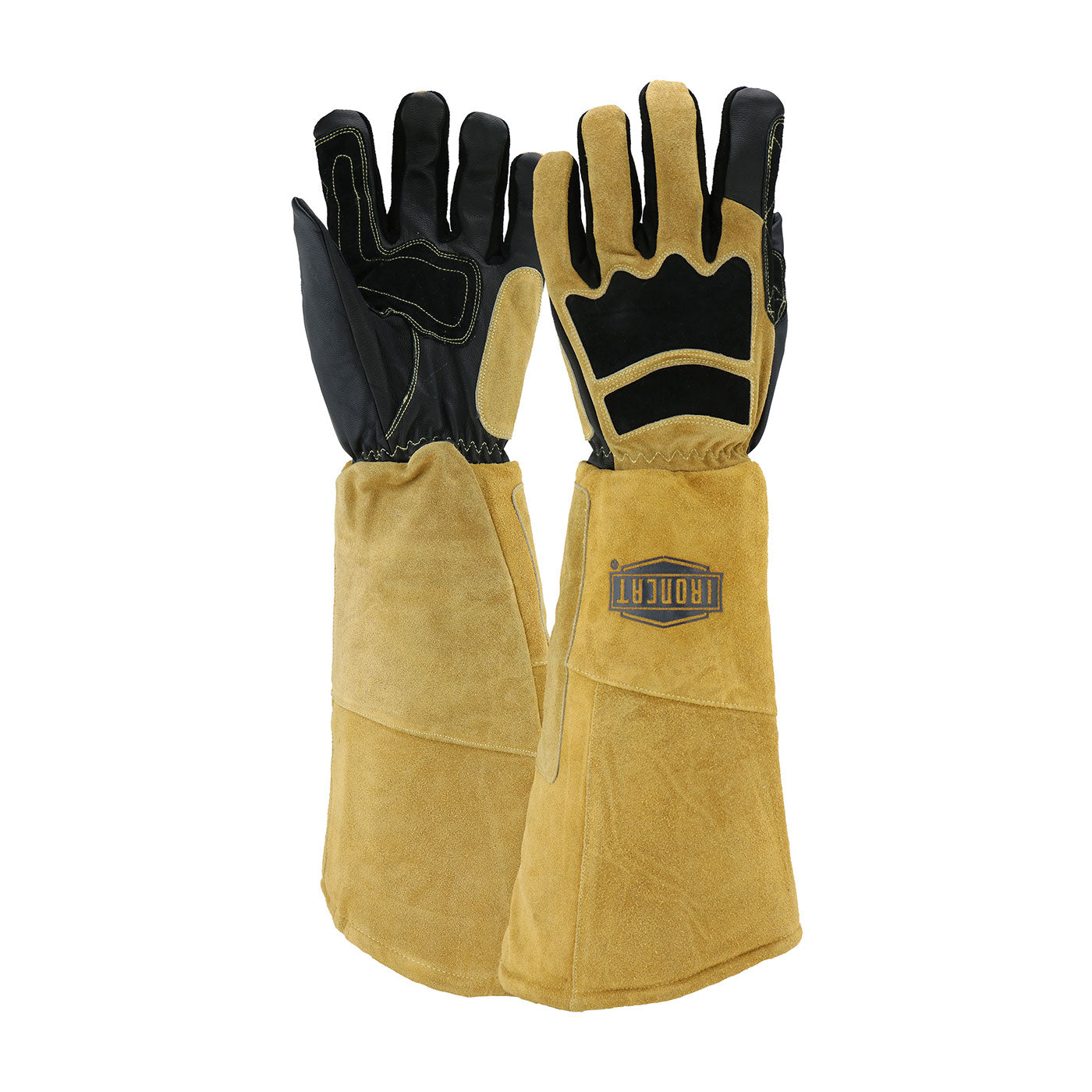 Ironcat 9070 Welder's Glove Goatskin Cotton Foam Tan