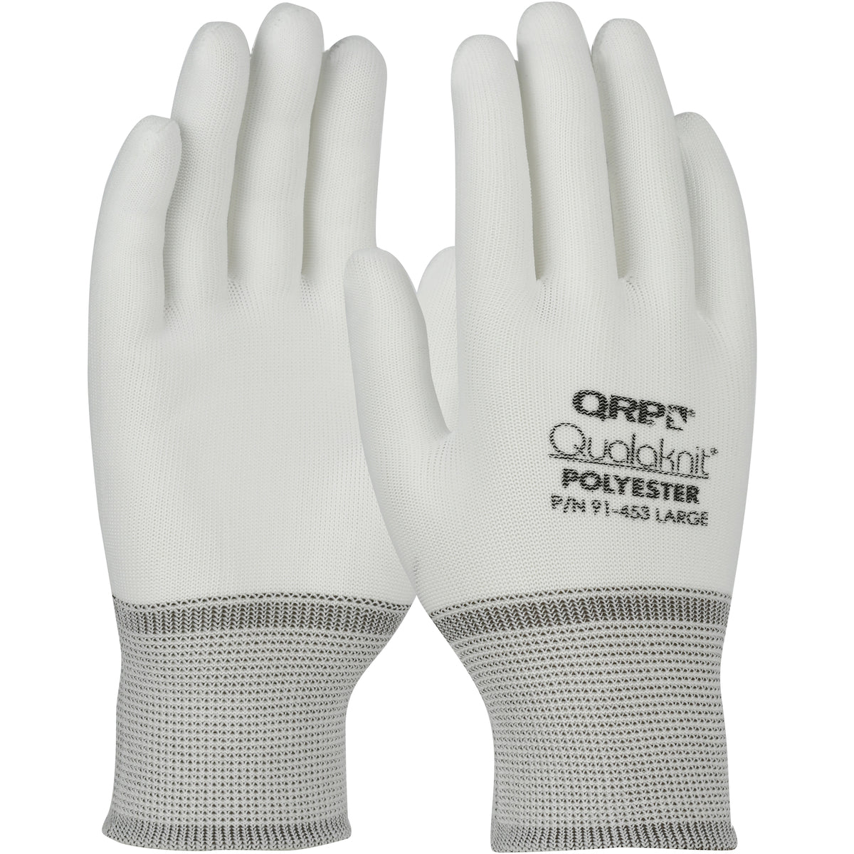 QRP 91-4 Cleanroom Gloves Polyester Seamless White